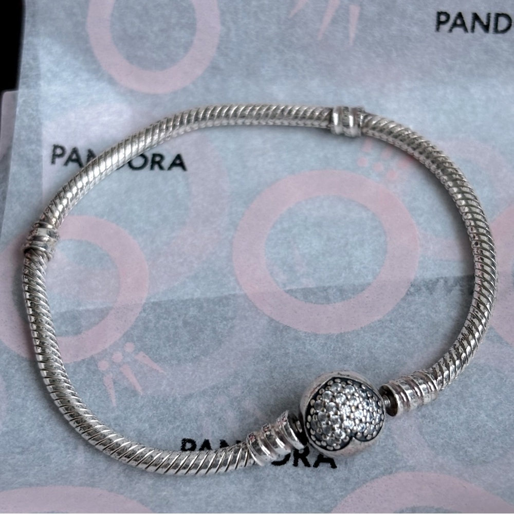 Sterling silver charm bracelet